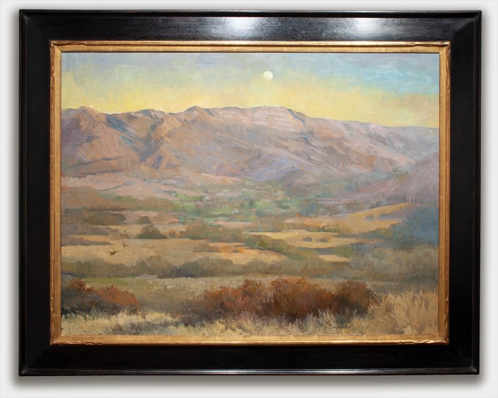 MEREDITH BROOKS ABBOTT, Waxing Moon Over Topa Topa, 2020