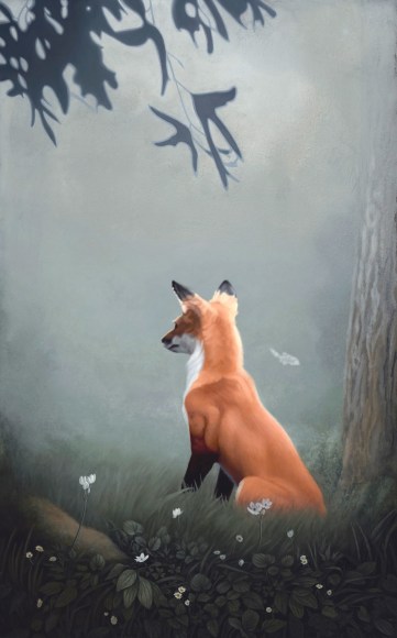 Susan McDonnell, Fox with White Flowers, 2018