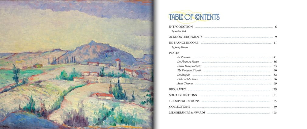 Table of Contents from LEON DABO: En France Encore
