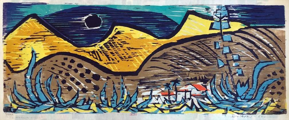 WERNER DREWES (1899-1985), California Hills, 1959