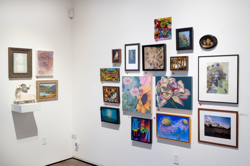 100 GRAND (100 works of art for $1,000 or less each) installation shot