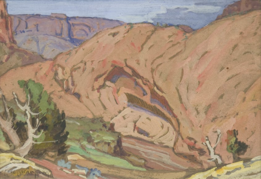 Carl Oscar Borg, Canyon Landscape,