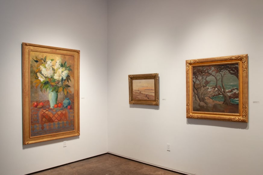 THE SUMMER SALON, 2019 installation photograph with Meredith Brooks Abbott, Granville Redmond, and Mary DeNeale Morgan