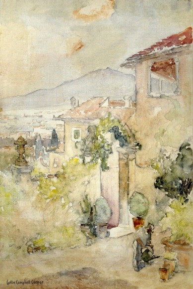 COLIN CAMPBELL COOPER (1856-1937), From Taoromina to Mt Aetna, c. 1910