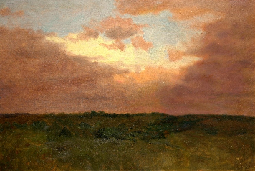 LOCKWOOD DE FOREST (1850-1932), Moon Set - Purple Sky, 1904