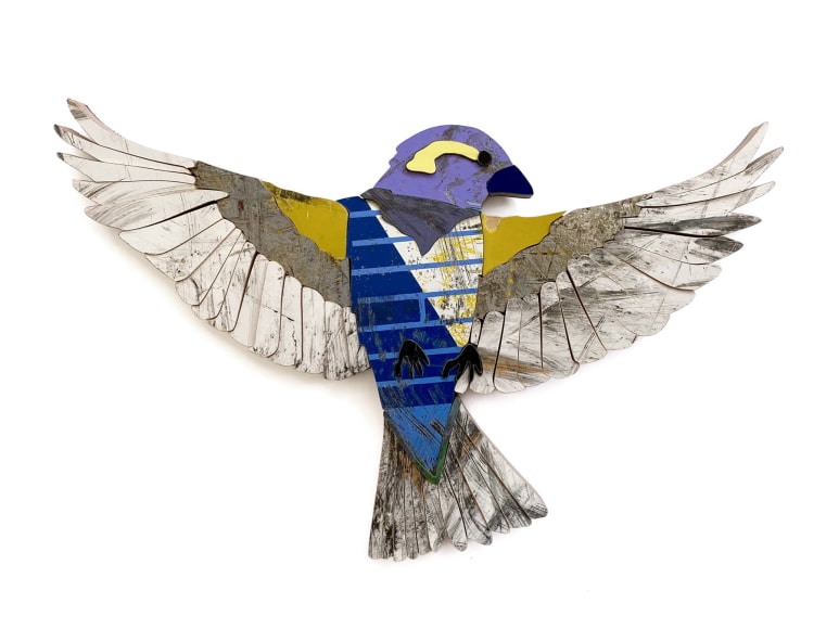 INGA GUZYTE, Young Sparrow - Purple - White - R, 2021