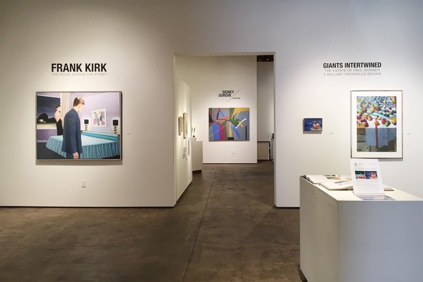 GIANTS INTERTWINED installation shot, Frank Kirk, Paul Wonner, William Theophilus Brown