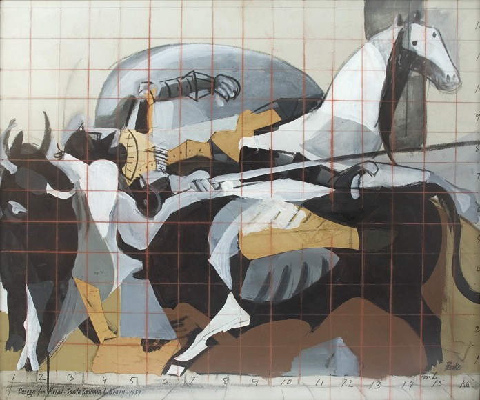 Channing Peake, Design for Mural - Santa Barbara