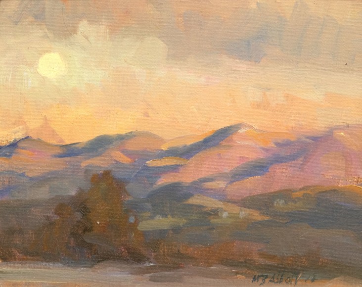 MEREDITH BROOKS ABBOTT , Moon as Sunset, 2022