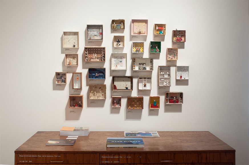 Installation photograph of THE GREEN HOUSE: Liz Brady, Erika Carter, Virginia McCracken