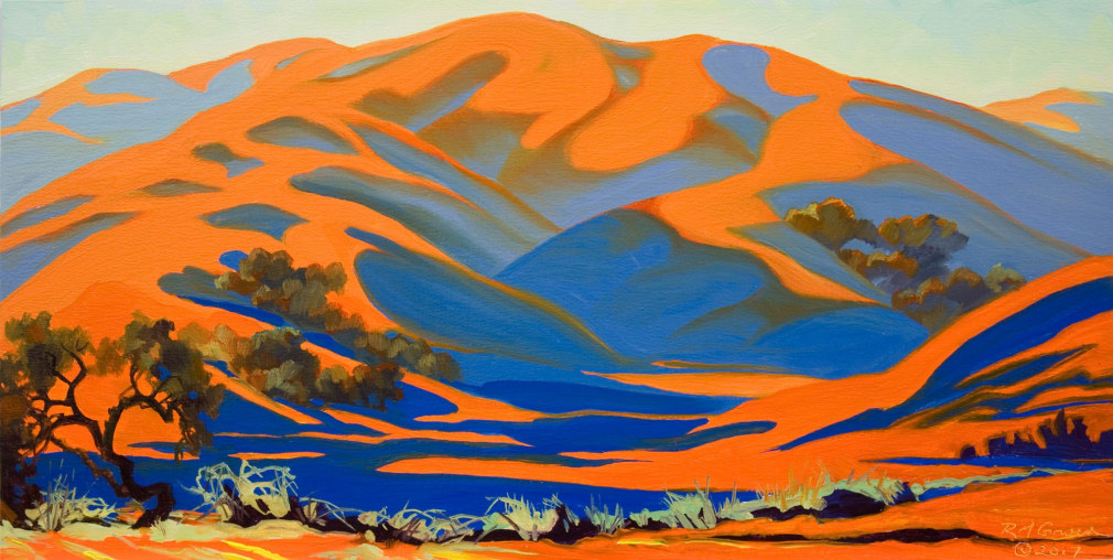 ROBIN GOWEN , Blue Shadows Run, 2017