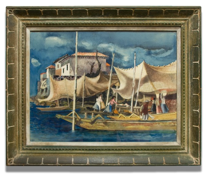 MILLARD SHEETS (1907-1989), Nets of Janitzio, c. 1960s