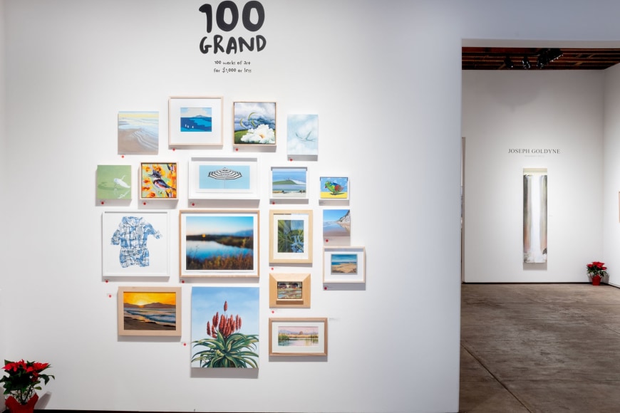 100 GRAND (100 works of art for $1,000 or less each) installation shot