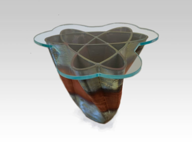 LYNDA WEINMAN, Atomic Linen Table, 2021-2022
