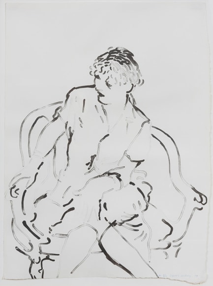 David Hockney Celia Inquiring, 1979