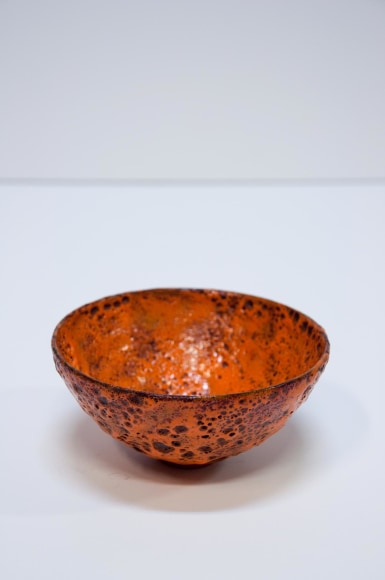 JAMES HAGGERTY, Orange Crater Glaze Bowl 2, 2021