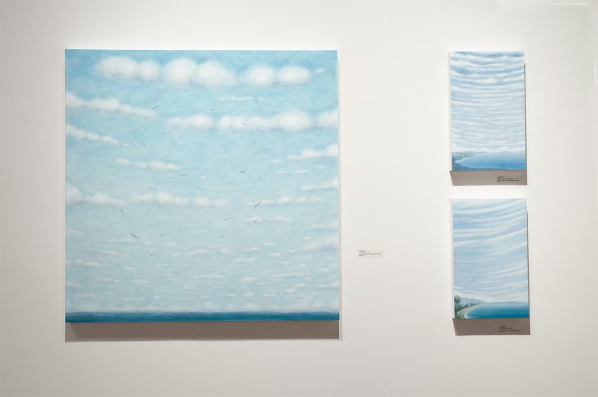 Installation photograph of THE GREEN HOUSE: Liz Brady, Erika Carter, Virginia McCracken