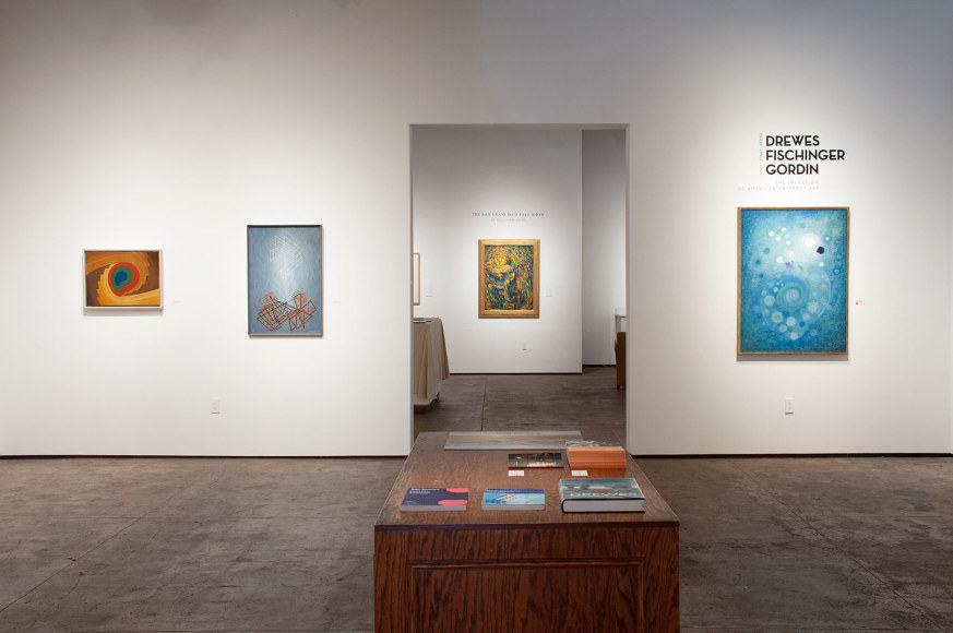 Installation photograph of DREWES | FISCHINGER | GORDIN: The Invention of American Abstract Art