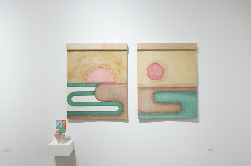 Installation photograph of ORGANIC: Textural &amp; Biomorphic &bull; Abstract &amp; Conceptual: Clay, Wood, Fiber, Paper &amp; Metal, Nathan Hayden