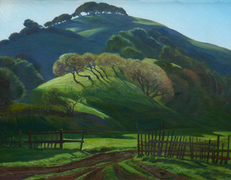 Ray Strong, Hilltop Trees - Marin Ranch, 1955