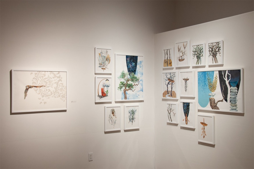 Installation photograph of NATHAN HUFF: The Stories We Tell Ourselves