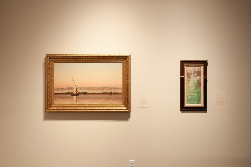 Installation photograph of THE ANCHORS: Masterworks from the Estates at Sullivan Goss, Lockwood de Forest, Nell Brooker Mayhew