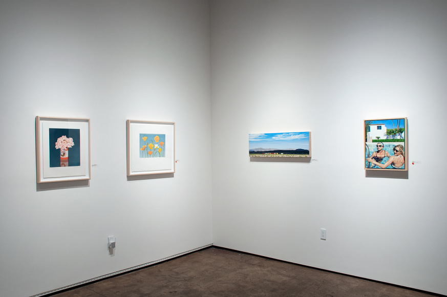 Installation photograph of REAL WOMEN: Realist Art by American Women, Beth Van Hoesen, Mary-Austin Klein, DJ Hall