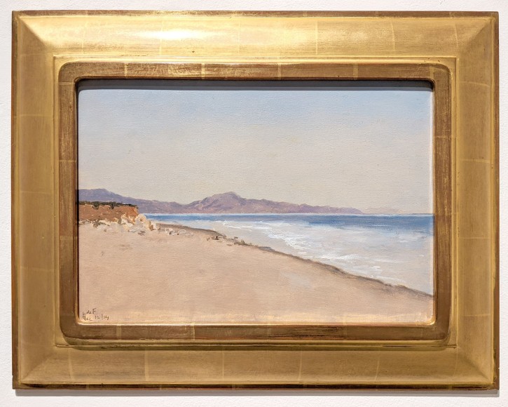 LOCKWOOD DE FOREST (1850-1932), Rincon Peak from Sandyland Beach South of Santa Barbara, Dec 12, 1914