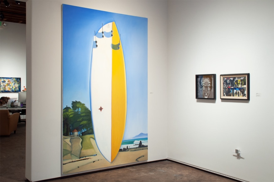 Installation photograph of The Summer Salon, 2020, Hank Pitcher, David Flores, Howard Warshaw
