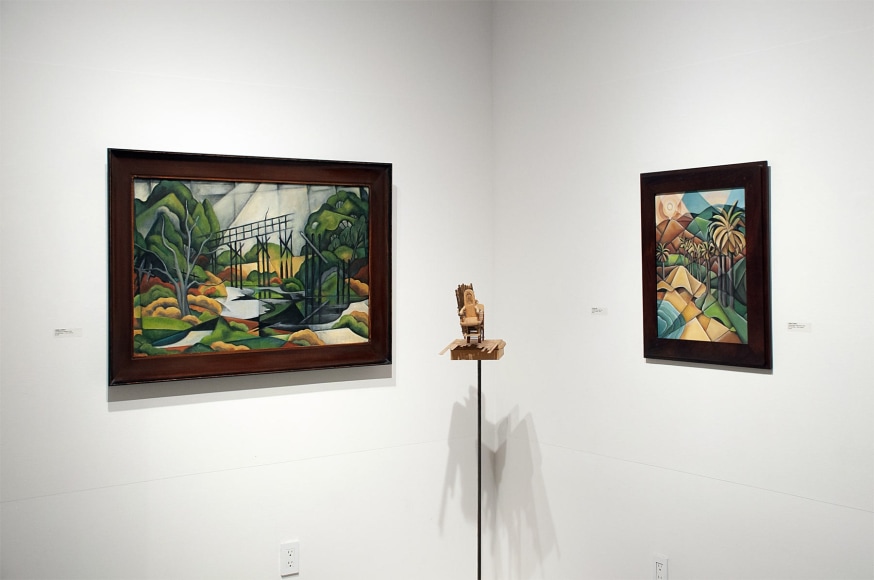 Installation photograph of The Summer Salon 2021, Angela Perko, Nathan Huff