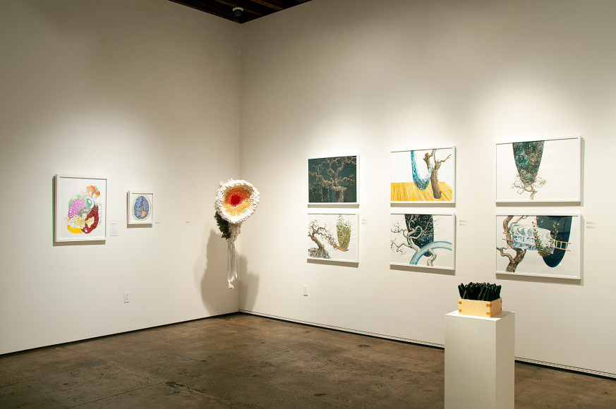 MENTORS &amp; MAKERS: The Artists of Westmont College installation, Chris Rupp, Nathan Huff, Sommer Roman