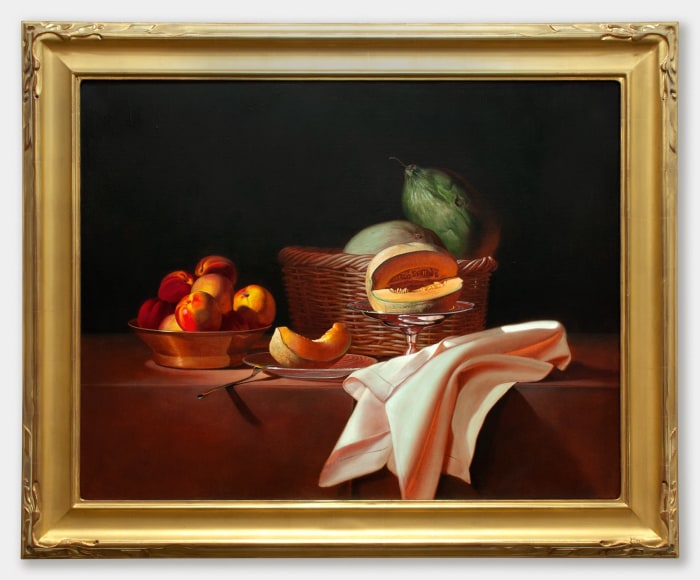 MARTHA MAYER ERLEBACHER (1937-2013), Still Life with Cut Cantaloupe, 1990