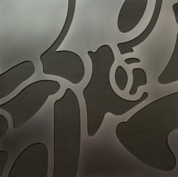 David Flores , Large Aluminum Fragment (Black), 2017