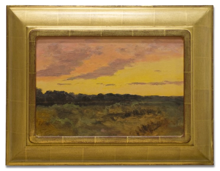 LOCKWOOD DE FOREST (1850-1932), Mauve, Orange & Yellow Sunset over Santa Barbara, ND.