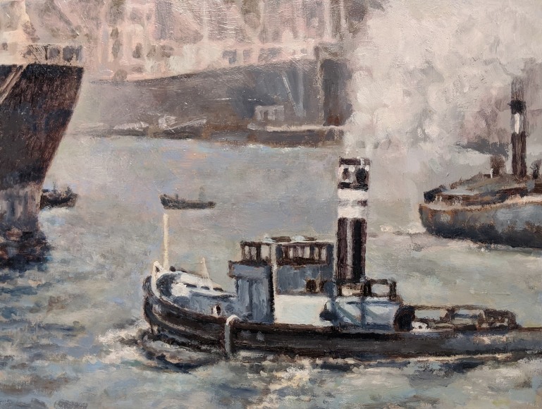 LAWRENCE GIPE, Study for Hamburghafen, 1940, 2018