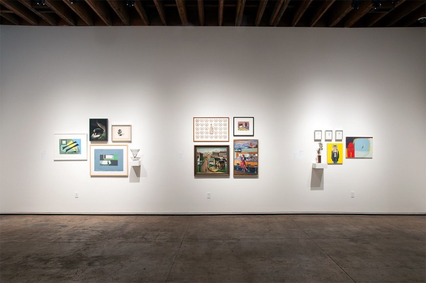 MIXOLOGY installation photograph with Thomas Brownell Eldred, Sidney Gordin, Susan McDonnell, Ken Bortolazzo, Betty Lane, Jean Swiggett, Patricia Chidlaw, John Davies, John Nava, Nicole Strasburg, Maria Rendon, Sidney Gordin