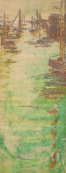 Nell Brooker Mayhew, Evening Boats, c. 1905