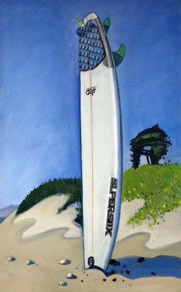 Hank Pitcher, Eric's Board at Sands Beach, 2018