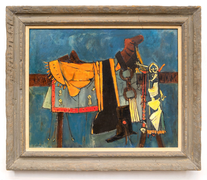 EDGAR EWING (1913-2006), Spanish Saddle (Rose Parade Series), 1955