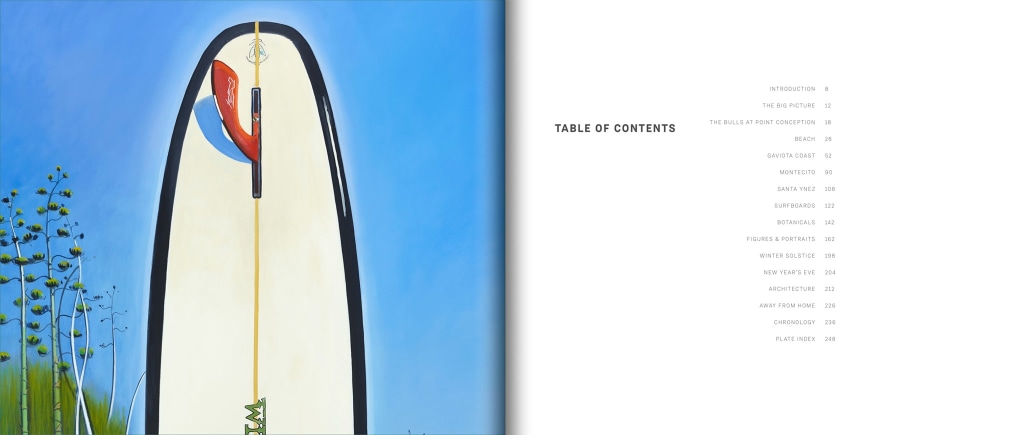 Table of Contents in HANK PITCHER monograph