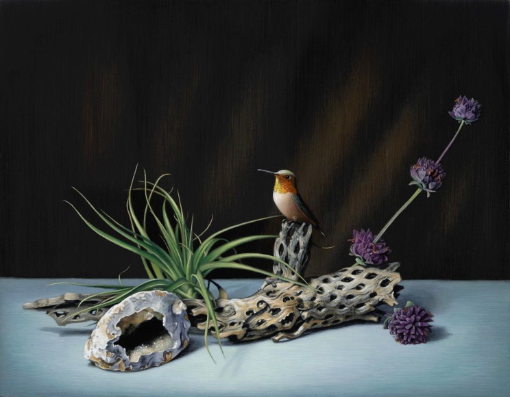 Susan McDonnell, Cactus Skeleton and Hummingbird, 2015