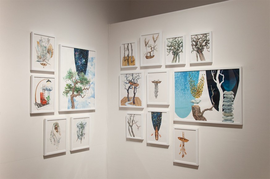 Installation photograph of NATHAN HUFF: The Stories We Tell Ourselves