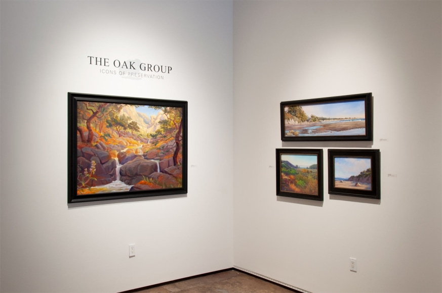 THE OAK GROUP: Icons of Preservation installation photograph with Kevin Gleason, Ray Hunter, Carrie Givens, and Ann Sanders