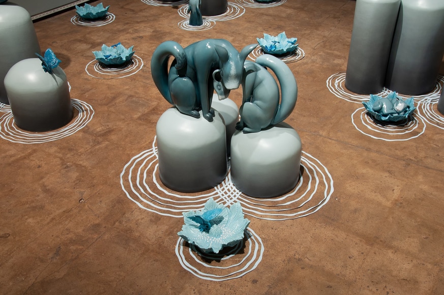 THE WALLS BECAME THE WORLD ALL AROUND: New Work by Rebekah Bogard &amp; Susan McDonnell install