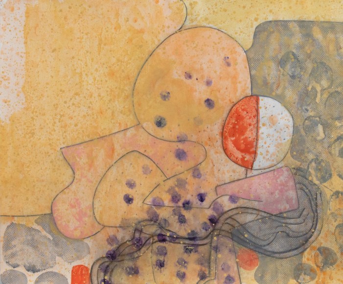 CHANNING PEAKE (1910-1989), Orange Abstract,