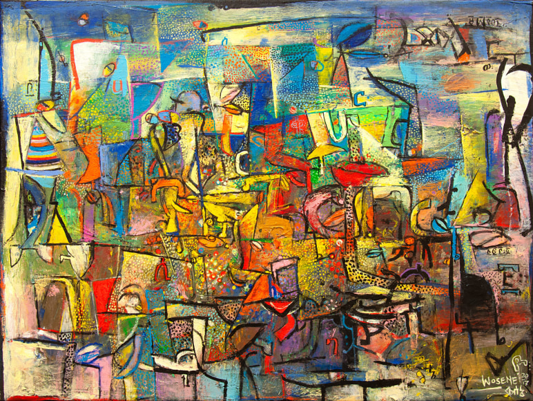 Wosene Kosrof, Sea of Words VI