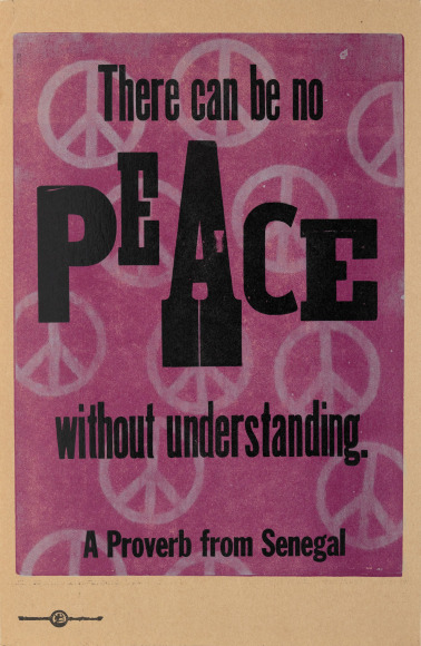 Amos Kennedy, Letterpress Print on Brown Board, 2025