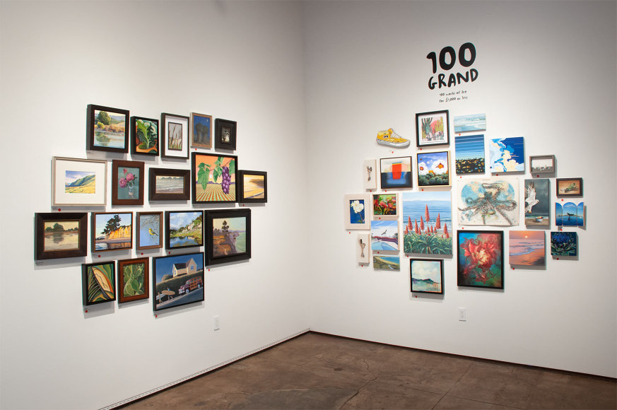 Installation photograph of 100 GRAND, 2020