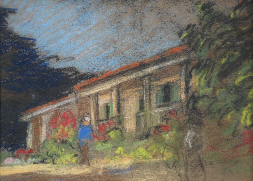 MARY DENEALE MORGAN (1868-1948), Monterey Adobe