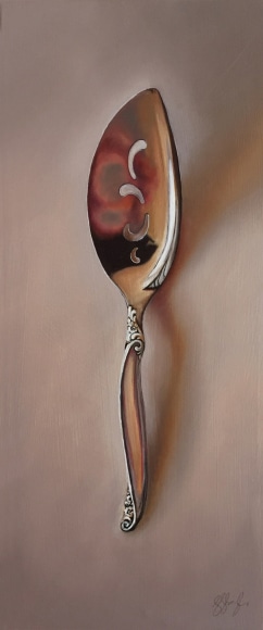 LESLIE LEWIS SIGLER, SIlver Spoon #127, The Out-of-Towner, 2017
